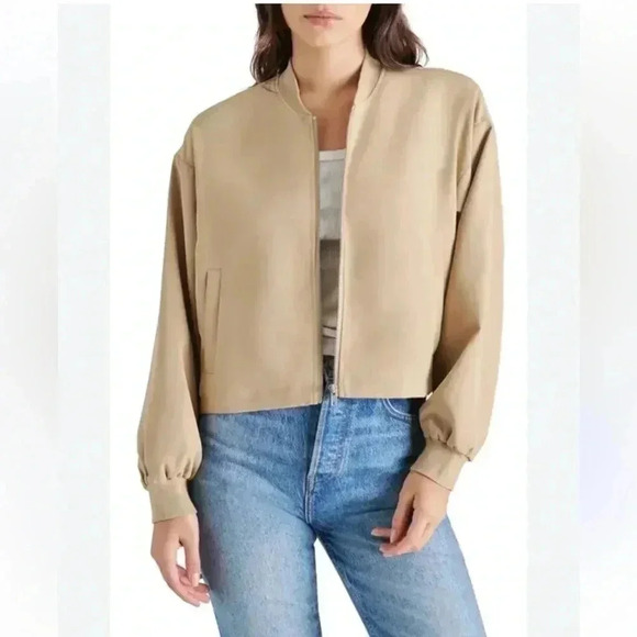 Steve Madden Full Zip Bomber Jacket - Picture 1 of 5